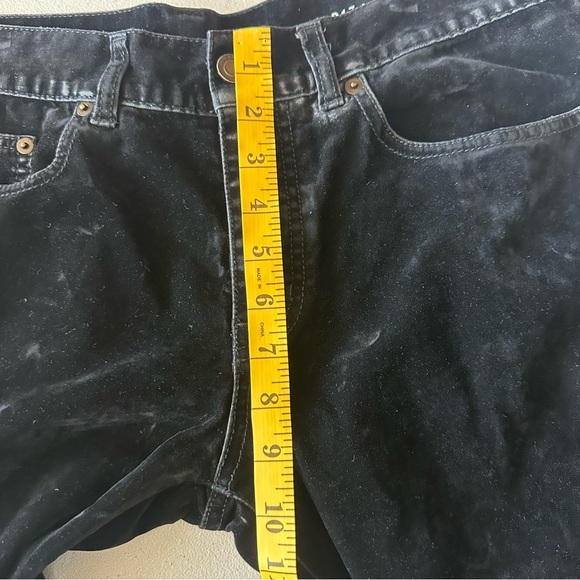 YVES SAINT LAURENT SKINNY VELVET LIKE BLACK PANTS JEANS MENS  AUTHENTIC - Picture 14 of 16